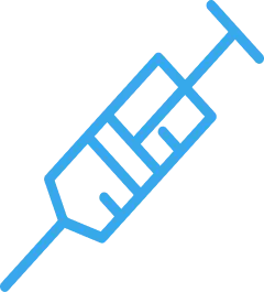 Vaccination needle icon